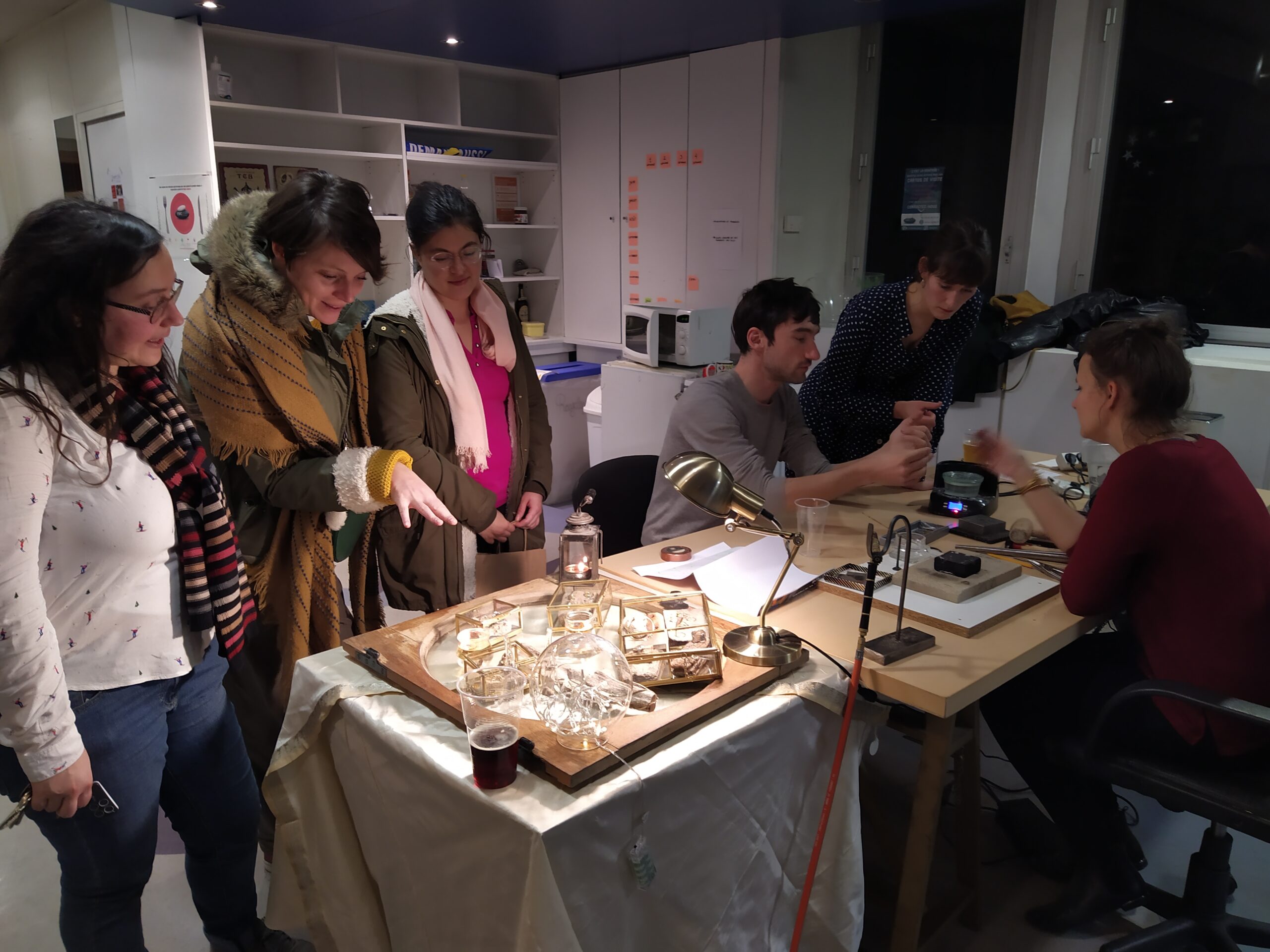 Nation, visite d'un atelier d'artiste, tiers-lieu relevant de l'urbanisme transitoire - Plateau Urbain