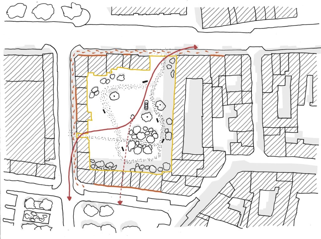 Stratégie transitoire pour l'îlot 17/37, Elbeuf - Étude, plan | Plateau Urbain